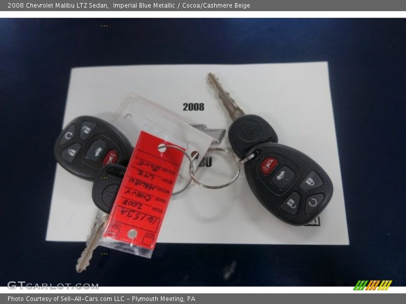 Imperial Blue Metallic / Cocoa/Cashmere Beige 2008 Chevrolet Malibu LTZ Sedan