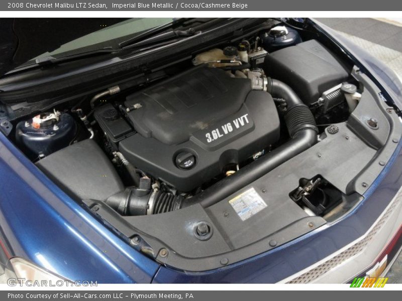 Imperial Blue Metallic / Cocoa/Cashmere Beige 2008 Chevrolet Malibu LTZ Sedan