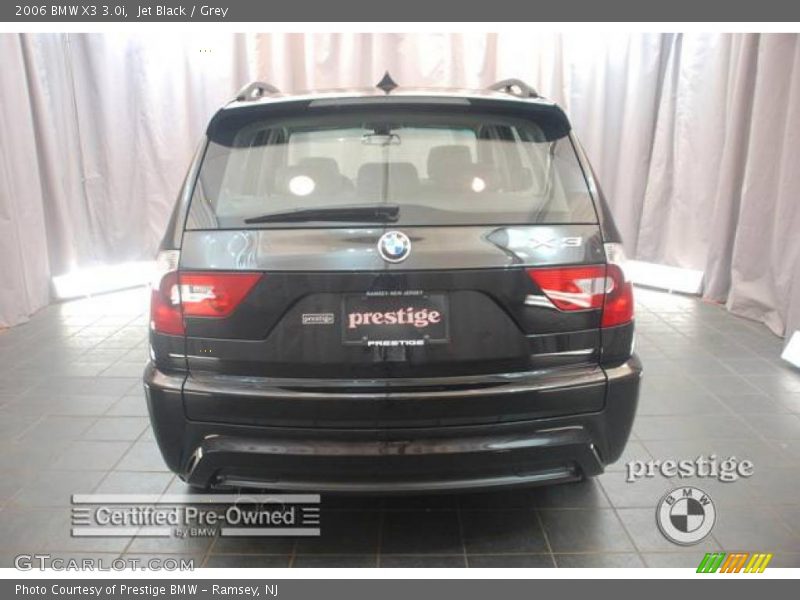 Jet Black / Grey 2006 BMW X3 3.0i