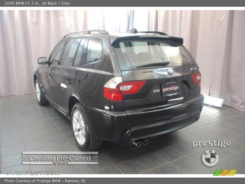 Jet Black / Grey 2006 BMW X3 3.0i