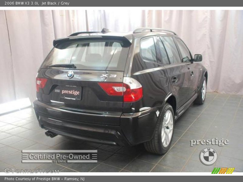 Jet Black / Grey 2006 BMW X3 3.0i