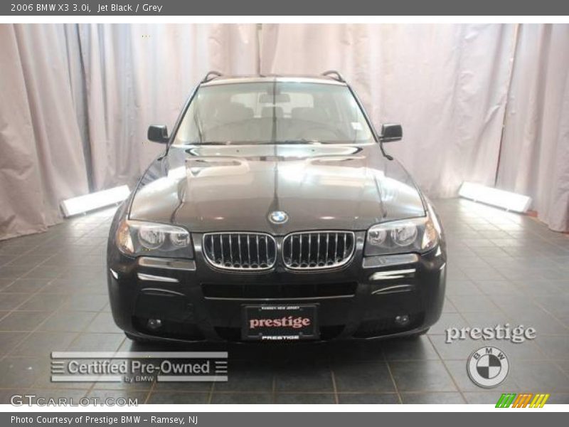 Jet Black / Grey 2006 BMW X3 3.0i