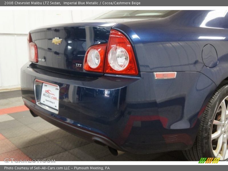 Imperial Blue Metallic / Cocoa/Cashmere Beige 2008 Chevrolet Malibu LTZ Sedan