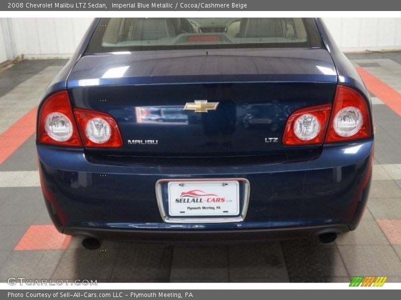 Imperial Blue Metallic / Cocoa/Cashmere Beige 2008 Chevrolet Malibu LTZ Sedan