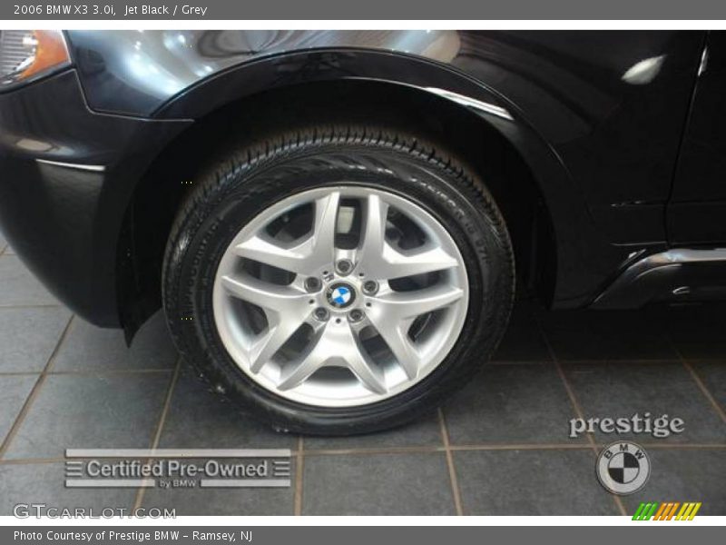 Jet Black / Grey 2006 BMW X3 3.0i