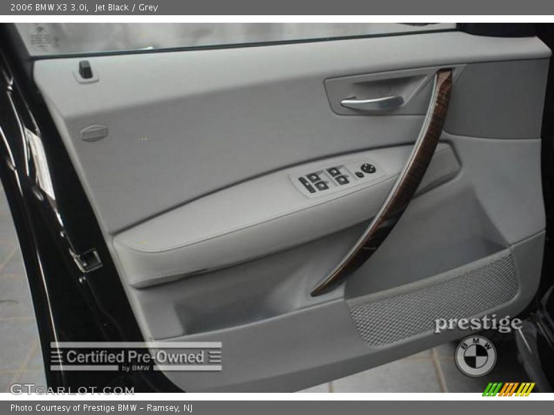 Jet Black / Grey 2006 BMW X3 3.0i