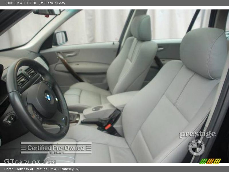 Jet Black / Grey 2006 BMW X3 3.0i
