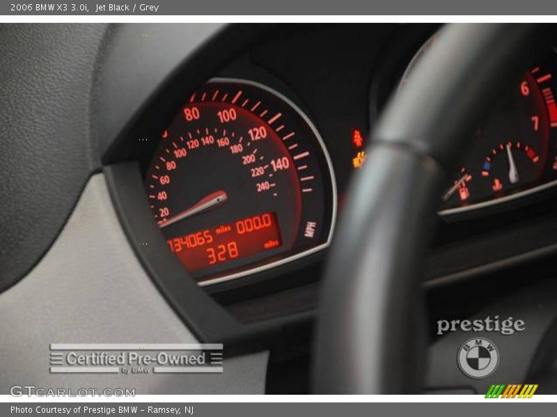 Jet Black / Grey 2006 BMW X3 3.0i