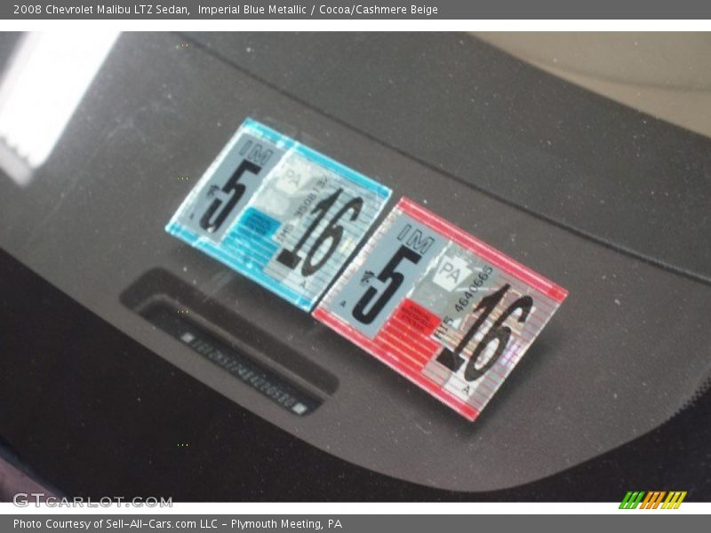 Imperial Blue Metallic / Cocoa/Cashmere Beige 2008 Chevrolet Malibu LTZ Sedan