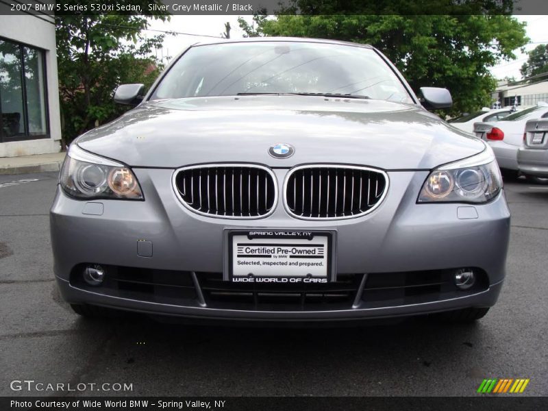 Silver Grey Metallic / Black 2007 BMW 5 Series 530xi Sedan