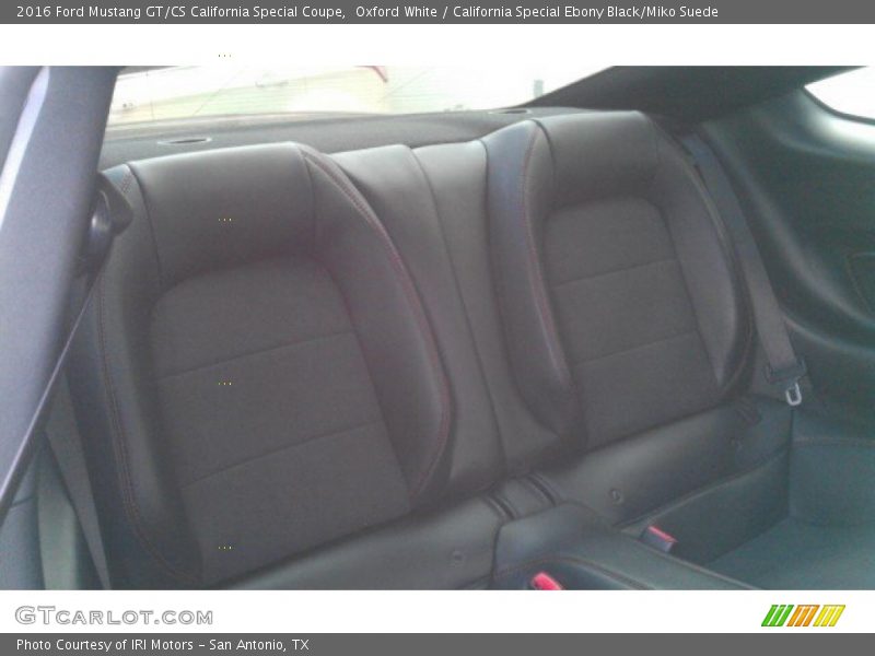 Oxford White / California Special Ebony Black/Miko Suede 2016 Ford Mustang GT/CS California Special Coupe