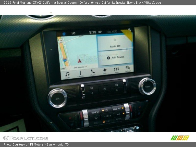 Navigation of 2016 Mustang GT/CS California Special Coupe