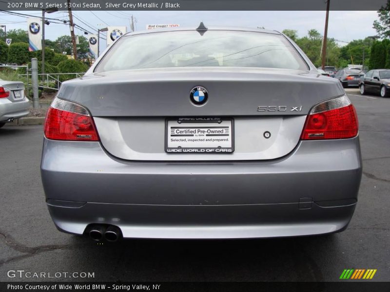 Silver Grey Metallic / Black 2007 BMW 5 Series 530xi Sedan