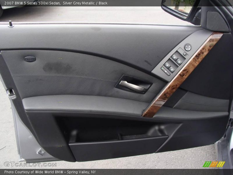 Silver Grey Metallic / Black 2007 BMW 5 Series 530xi Sedan