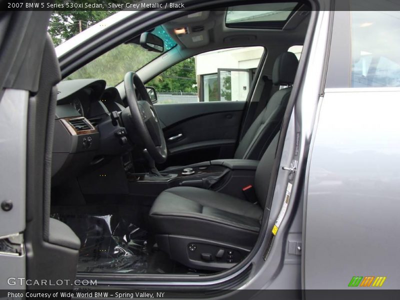 Silver Grey Metallic / Black 2007 BMW 5 Series 530xi Sedan