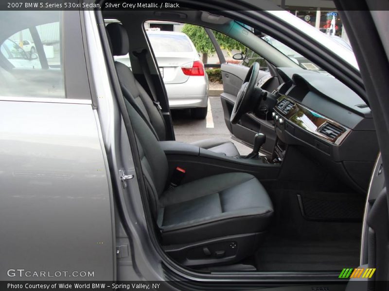 Silver Grey Metallic / Black 2007 BMW 5 Series 530xi Sedan