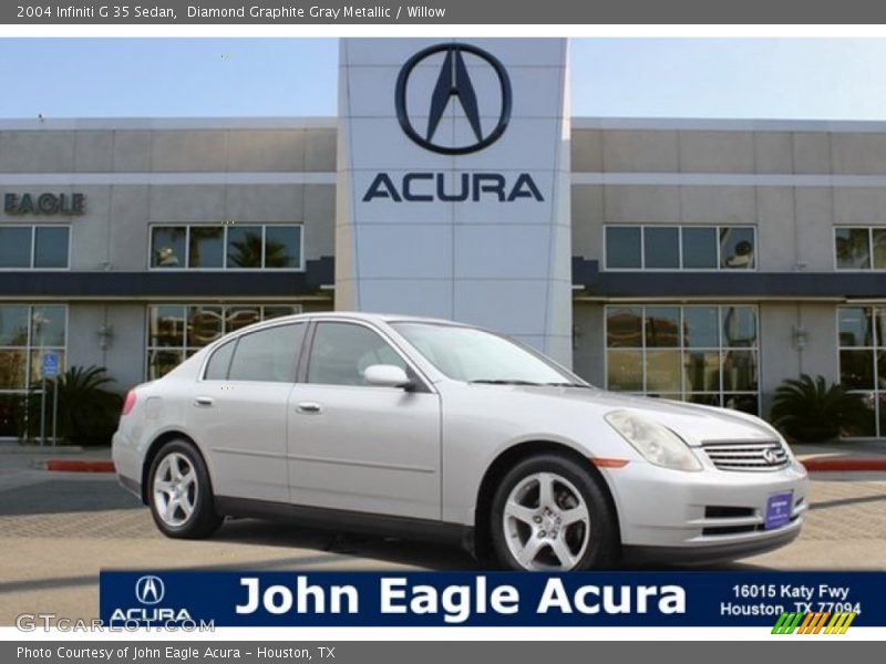 Diamond Graphite Gray Metallic / Willow 2004 Infiniti G 35 Sedan