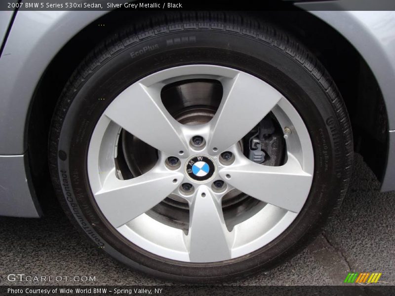 Silver Grey Metallic / Black 2007 BMW 5 Series 530xi Sedan