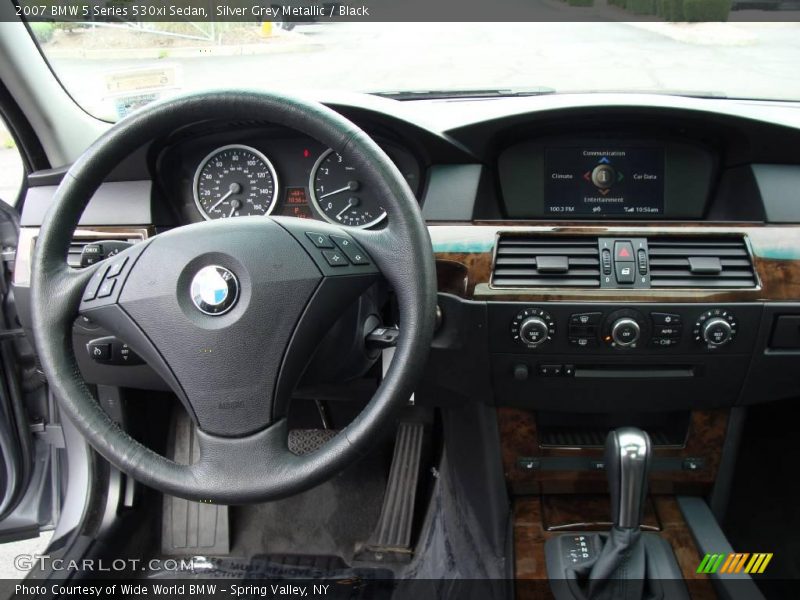 Silver Grey Metallic / Black 2007 BMW 5 Series 530xi Sedan