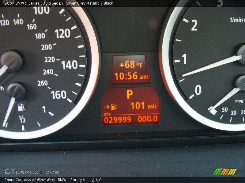 Silver Grey Metallic / Black 2007 BMW 5 Series 530xi Sedan