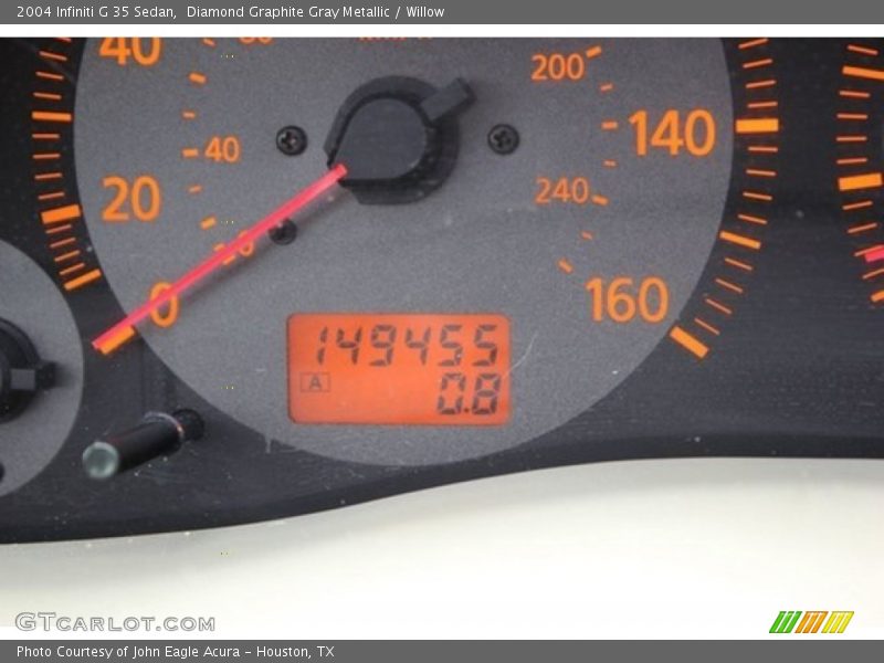 Diamond Graphite Gray Metallic / Willow 2004 Infiniti G 35 Sedan