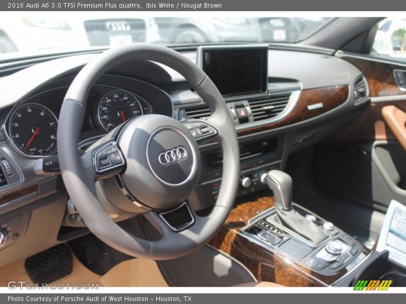 Ibis White / Nougat Brown 2016 Audi A6 3.0 TFSI Premium Plus quattro