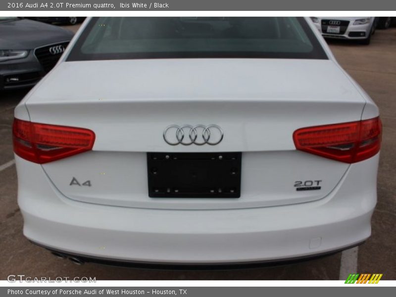 Ibis White / Black 2016 Audi A4 2.0T Premium quattro