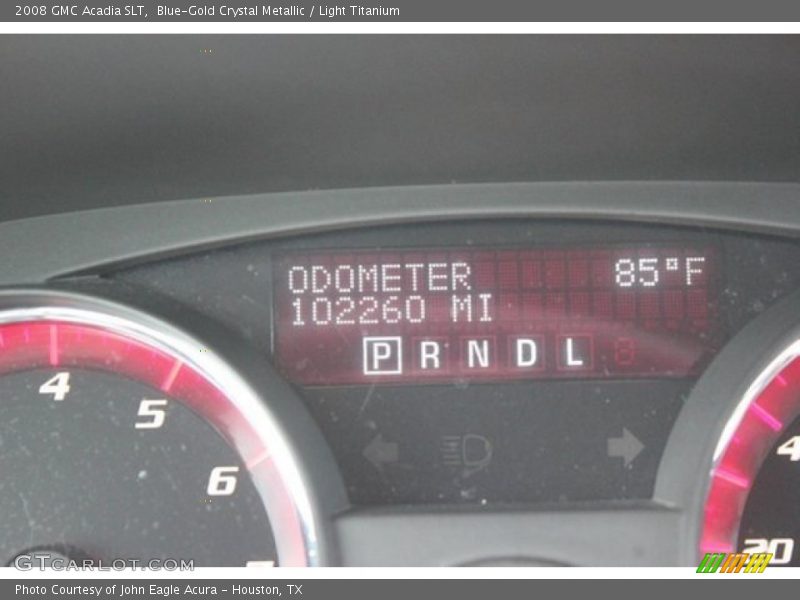 Blue-Gold Crystal Metallic / Light Titanium 2008 GMC Acadia SLT