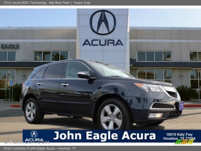 Bali Blue Pearl / Taupe Gray 2010 Acura MDX Technology
