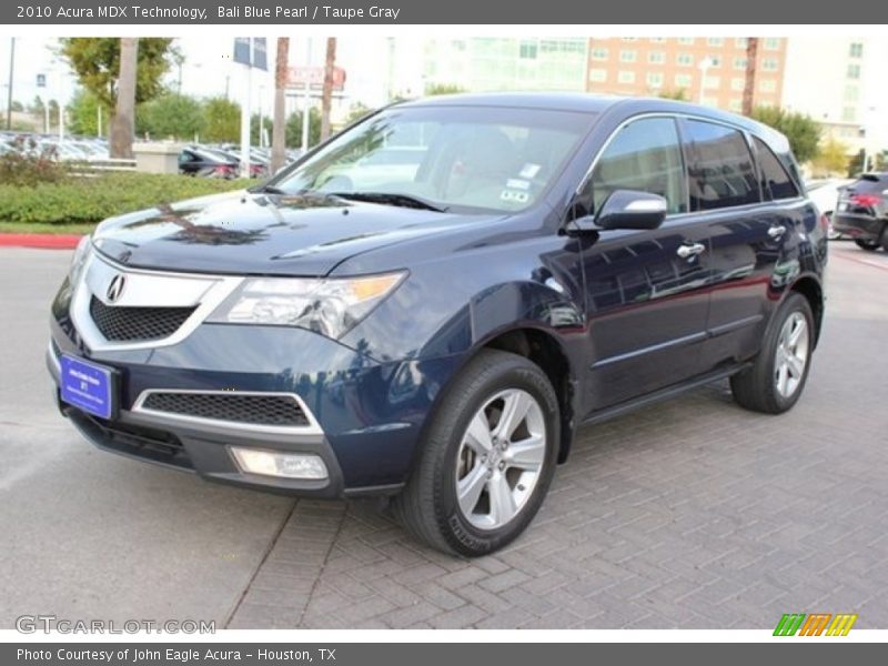 Bali Blue Pearl / Taupe Gray 2010 Acura MDX Technology