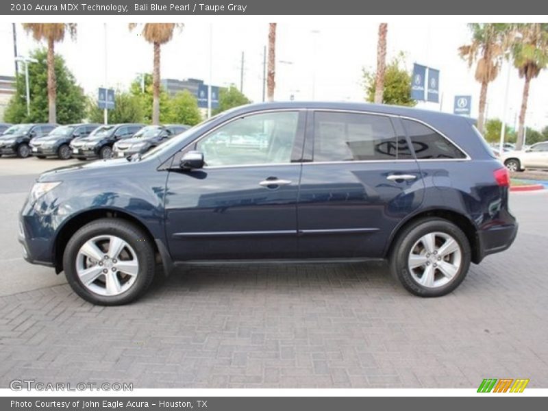Bali Blue Pearl / Taupe Gray 2010 Acura MDX Technology