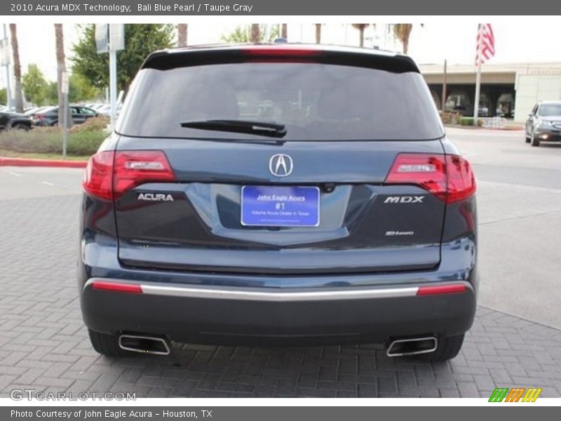 Bali Blue Pearl / Taupe Gray 2010 Acura MDX Technology