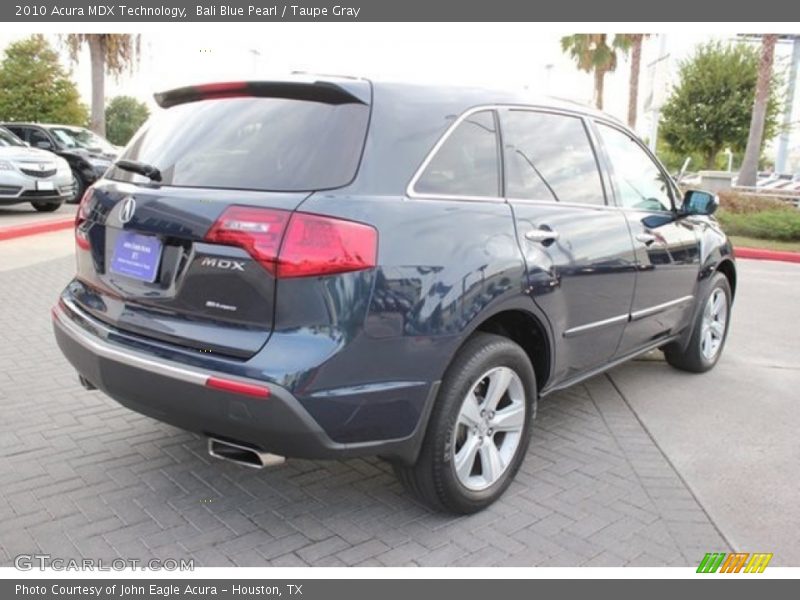 Bali Blue Pearl / Taupe Gray 2010 Acura MDX Technology