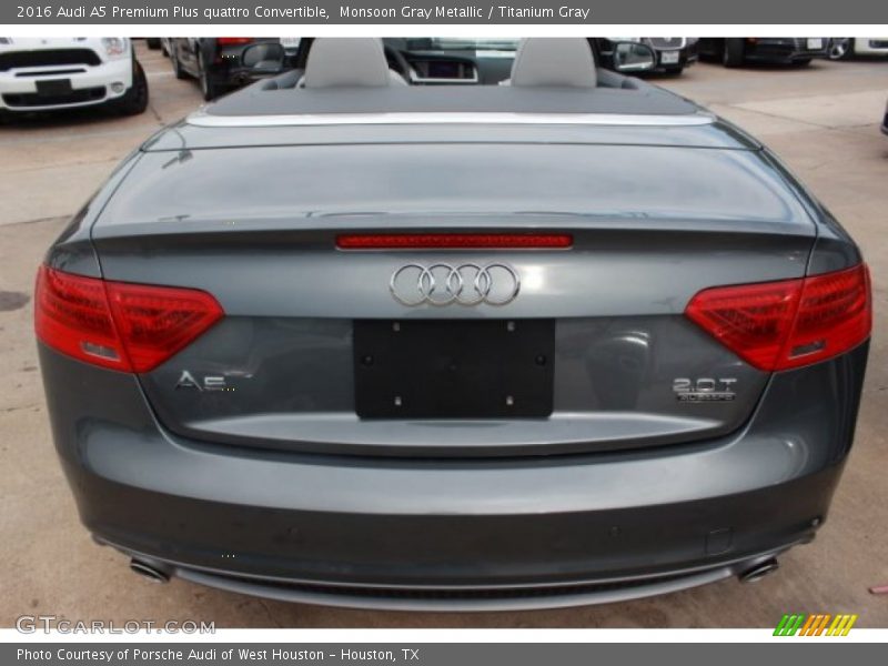 Monsoon Gray Metallic / Titanium Gray 2016 Audi A5 Premium Plus quattro Convertible