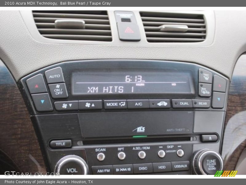 Bali Blue Pearl / Taupe Gray 2010 Acura MDX Technology