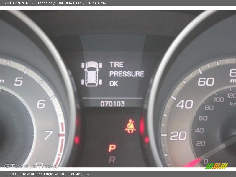 Bali Blue Pearl / Taupe Gray 2010 Acura MDX Technology