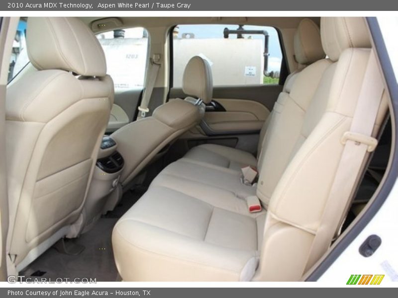 Aspen White Pearl / Taupe Gray 2010 Acura MDX Technology