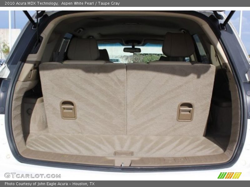 Aspen White Pearl / Taupe Gray 2010 Acura MDX Technology