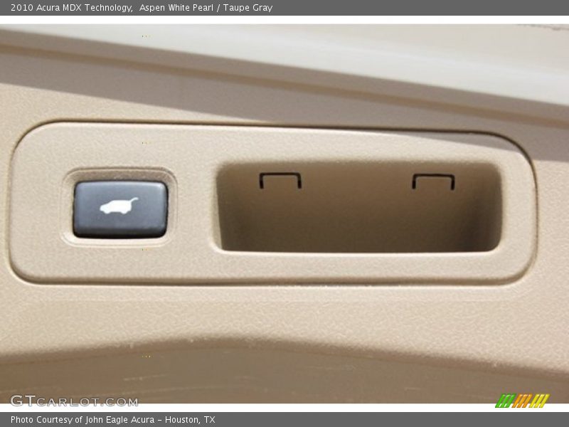 Aspen White Pearl / Taupe Gray 2010 Acura MDX Technology