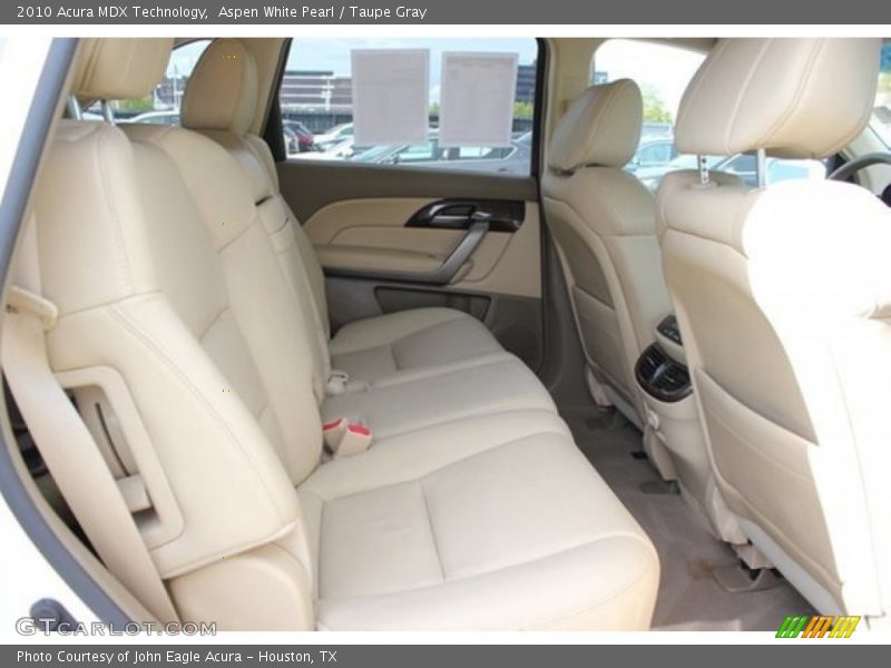 Aspen White Pearl / Taupe Gray 2010 Acura MDX Technology
