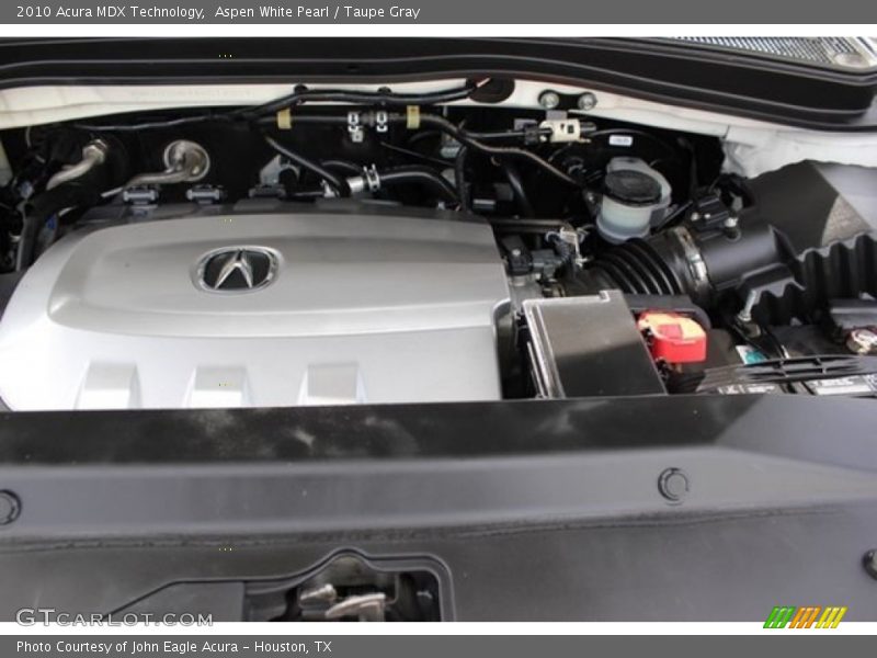 Aspen White Pearl / Taupe Gray 2010 Acura MDX Technology
