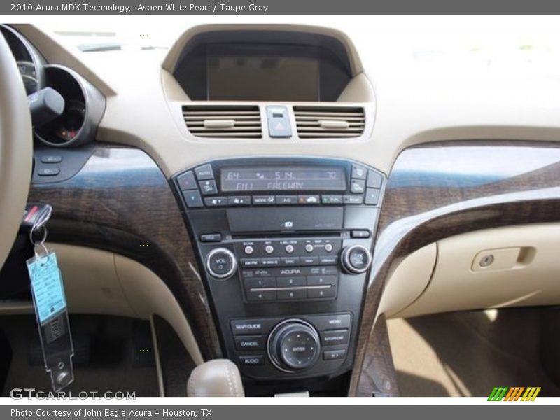 Aspen White Pearl / Taupe Gray 2010 Acura MDX Technology