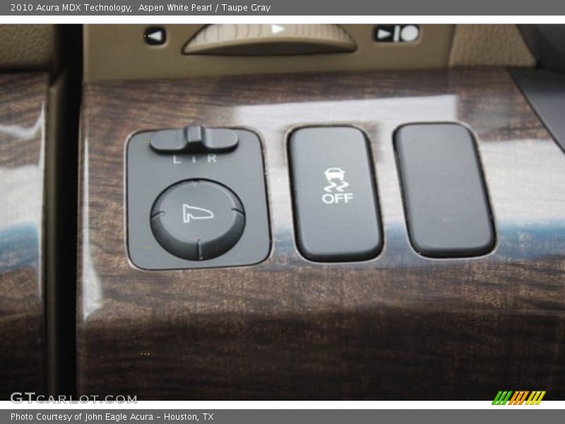 Aspen White Pearl / Taupe Gray 2010 Acura MDX Technology
