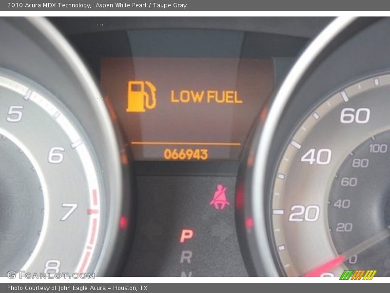Aspen White Pearl / Taupe Gray 2010 Acura MDX Technology