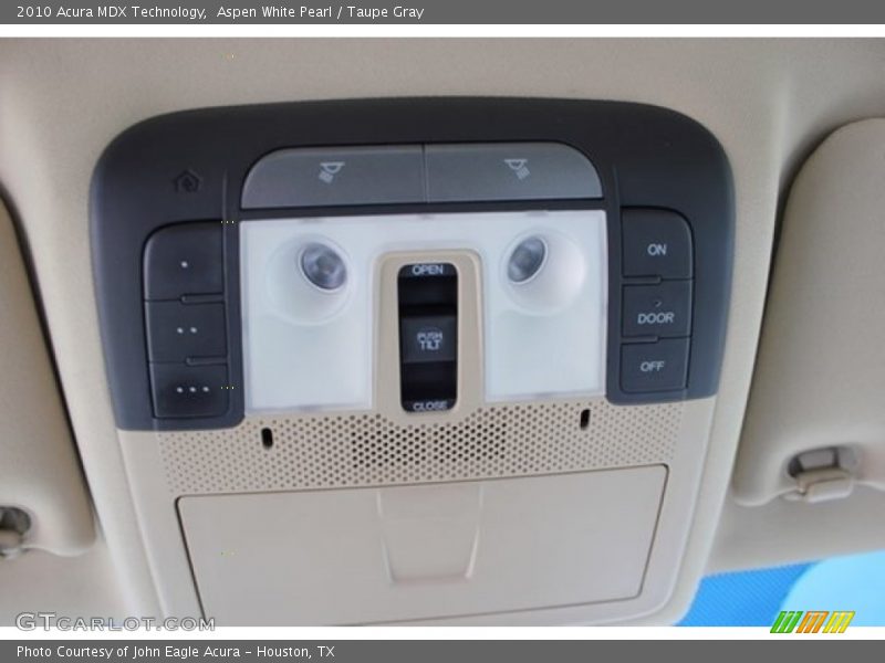 Aspen White Pearl / Taupe Gray 2010 Acura MDX Technology