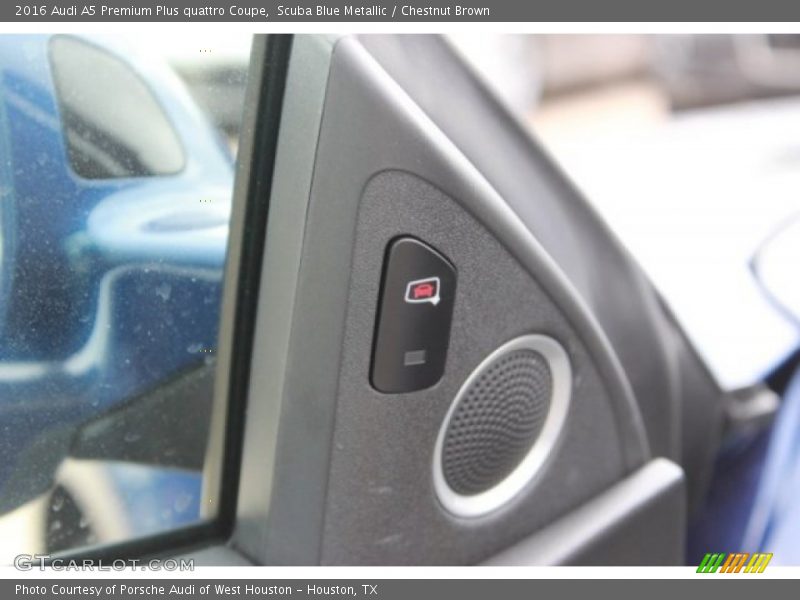 Scuba Blue Metallic / Chestnut Brown 2016 Audi A5 Premium Plus quattro Coupe