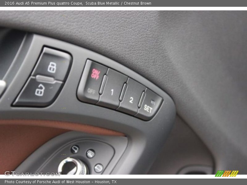 Scuba Blue Metallic / Chestnut Brown 2016 Audi A5 Premium Plus quattro Coupe