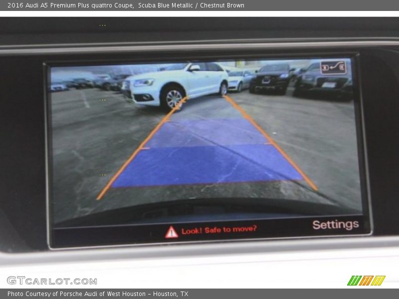 Scuba Blue Metallic / Chestnut Brown 2016 Audi A5 Premium Plus quattro Coupe