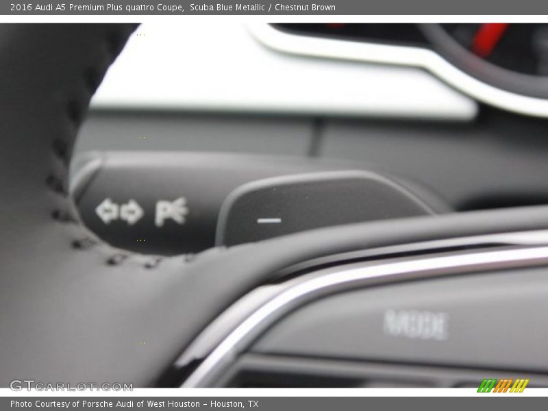 Scuba Blue Metallic / Chestnut Brown 2016 Audi A5 Premium Plus quattro Coupe