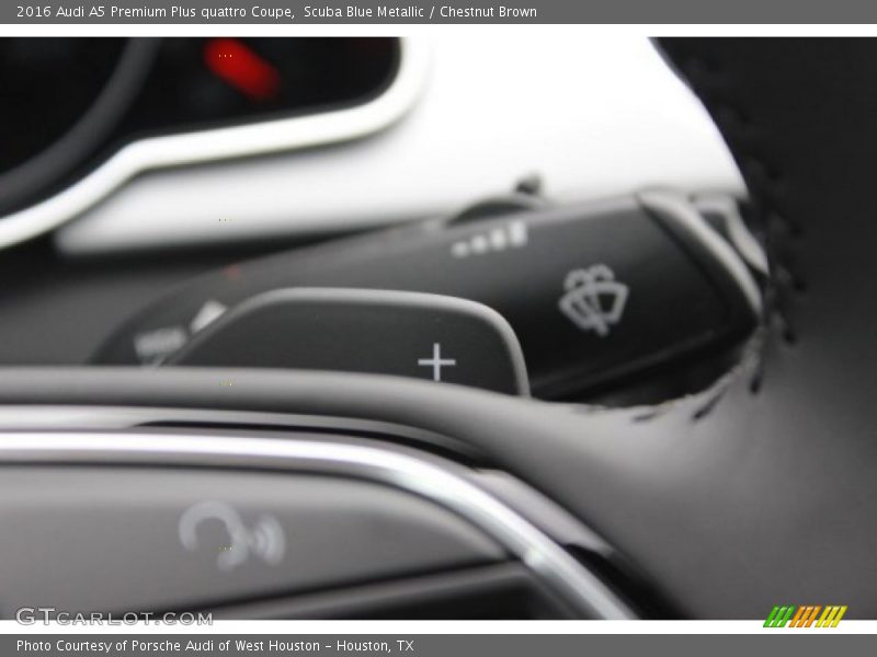 Scuba Blue Metallic / Chestnut Brown 2016 Audi A5 Premium Plus quattro Coupe